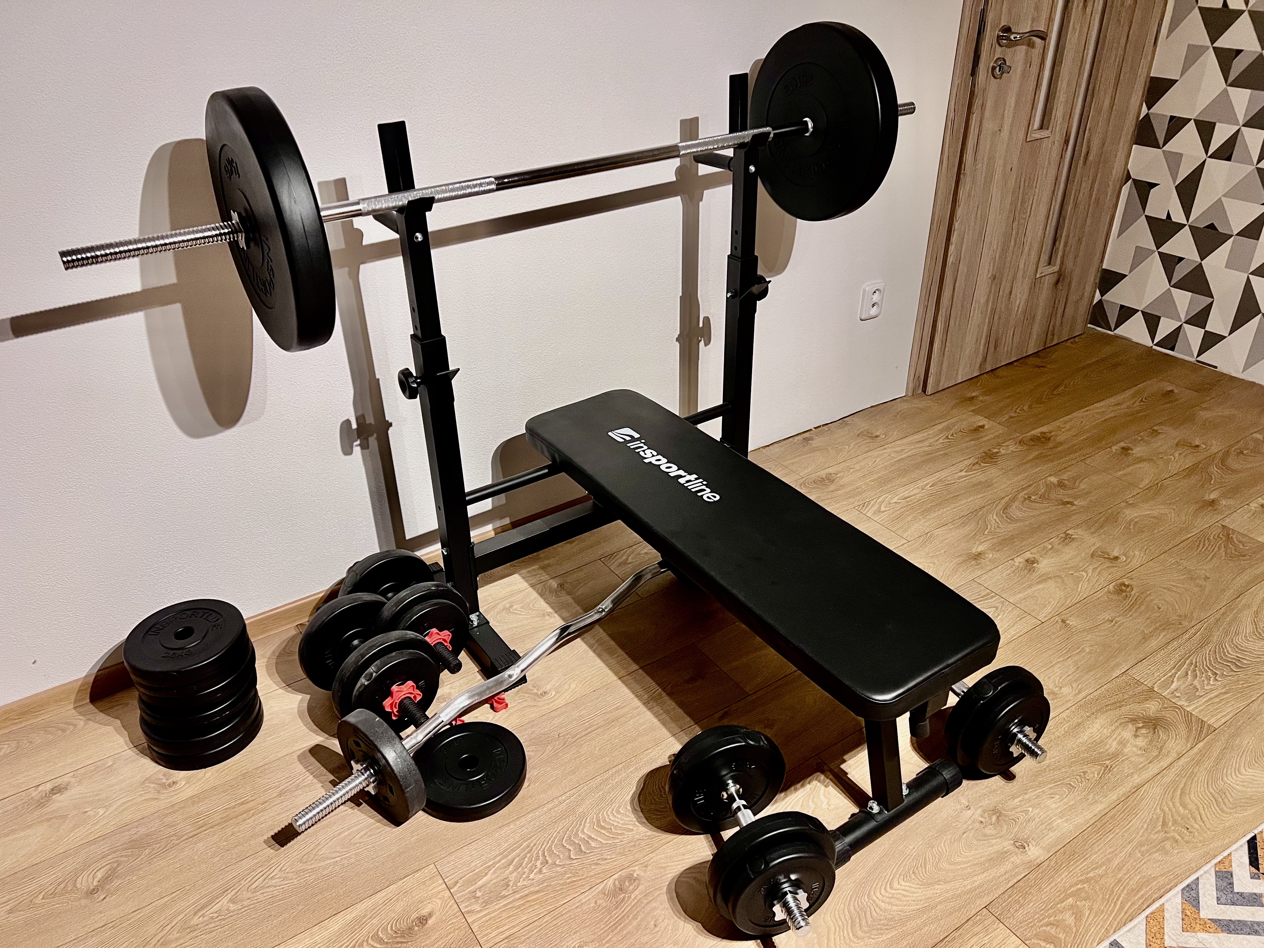 Tiny gym in home office